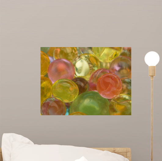 Glowing Translucent Colored Balls Wall Decal