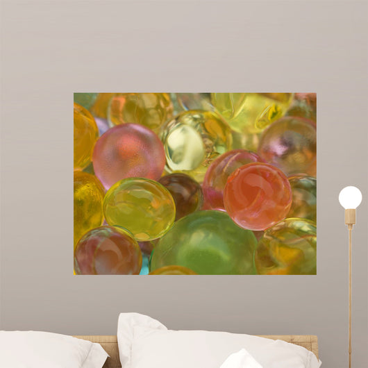 Glowing Translucent Colored Balls Wall Decal