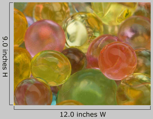 Glowing Translucent Colored Balls Wall Decal