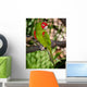Red and Green Parrot Wall Decal