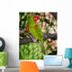 Red and Green Parrot Wall Decal