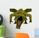 Green Dragon Front Attack Wall Decal