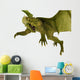 Green Dragon Action Closer Wall Decal
