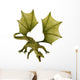 Green Dragon Attack Wall Decal