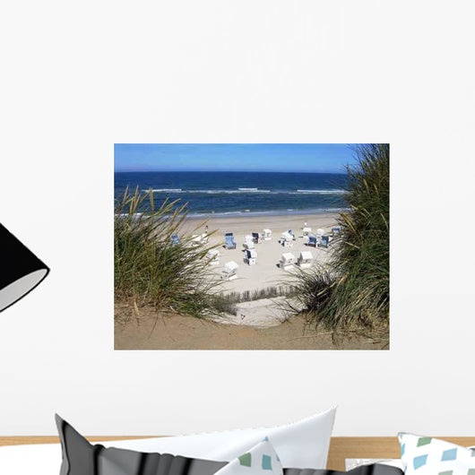 Rotes Kliff Beach Wall Decal