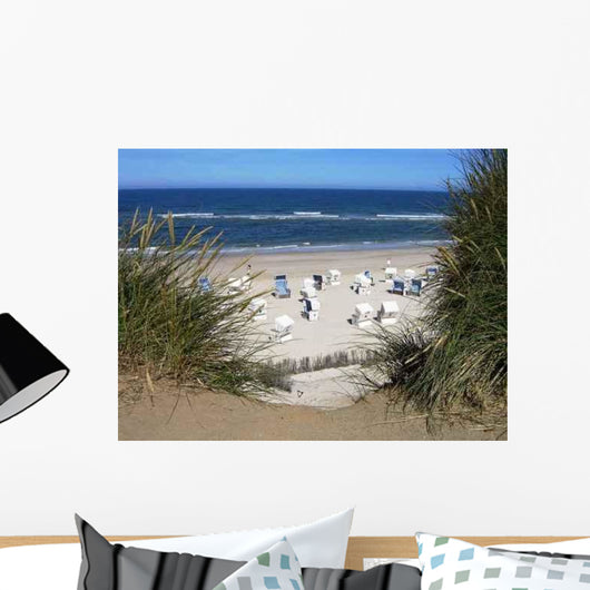 Rotes Kliff Beach Wall Decal