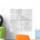 Four Different White Marble Wall Decal