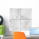 Four Different White Marble Wall Decal