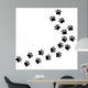 Animal Walk Print Wall Decal Sticker Set 1