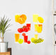 Healthy Juicy Fruit Wall Stickers Wall Decal
