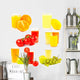 Healthy Juicy Fruit Wall Stickers Wall Decal