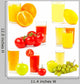 Healthy Juicy Fruit Wall Stickers Wall Decal
