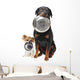 Rottweiler Chihuahua and Food Wall Decal