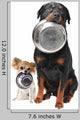 Rottweiler Chihuahua and Food Wall Decal