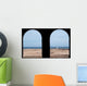 Portcullis Windows Looking Over Beach Wall Decal