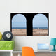 Portcullis Windows Looking Over Beach Wall Decal