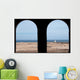 Portcullis Windows Looking Over Beach Wall Decal