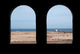 Portcullis Windows Looking Over Beach Wall Decal