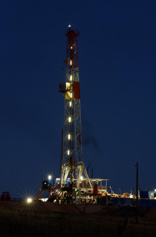 Drilling Rig Night Wall Decal