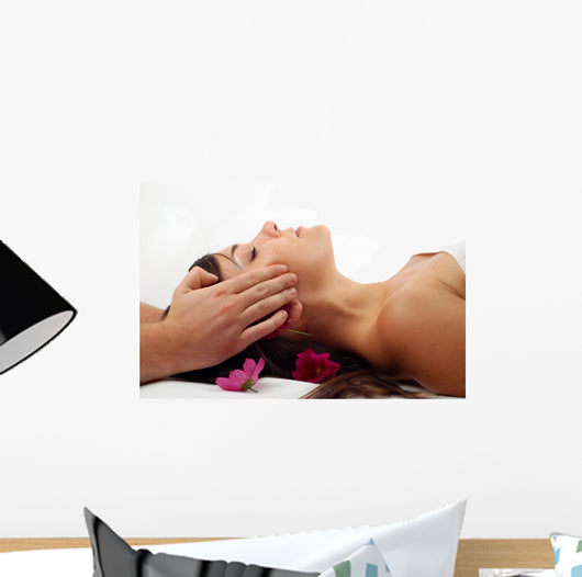 Spa Salon 14 Cheek Massage Wall Decal