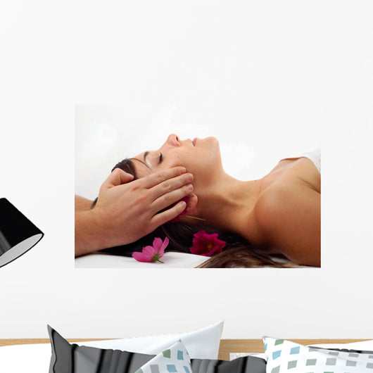 Spa Salon 14 Cheek Massage Wall Decal
