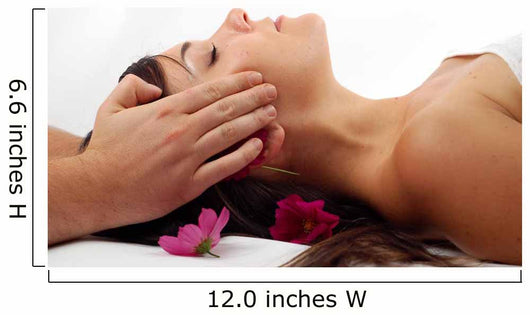 Spa Salon 14 Cheek Massage Wall Decal