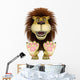 Lion Cartoon Hey You Wall Decal