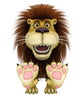 Lion Cartoon Hey You Wall Decal