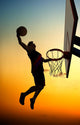 Man Dunking a Basketball Wall Decal