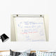 Flip Chart with Text Wall Decal