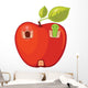 Apple Worm Wall Decal