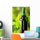 Bottle Wine between Grapevine Wall Decal