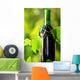 Bottle Wine between Grapevine Wall Decal