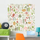 Seamless Pattern with Floral Wall Decal