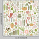 Seamless Pattern with Floral Wall Decal