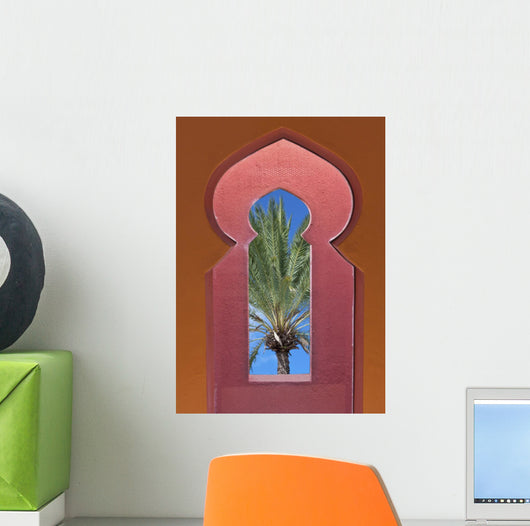Moroccan Window Date Palm Wall Decal