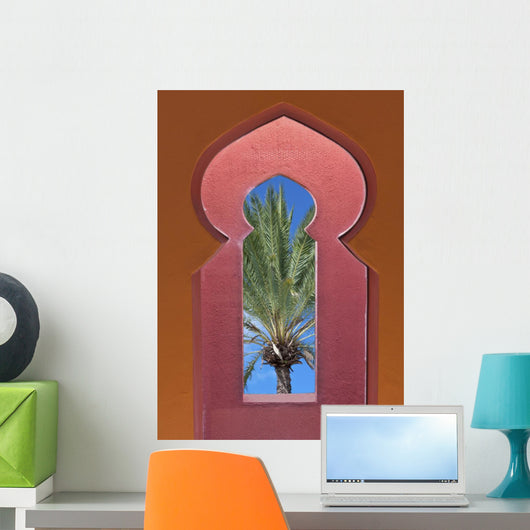 Moroccan Window Date Palm Wall Decal