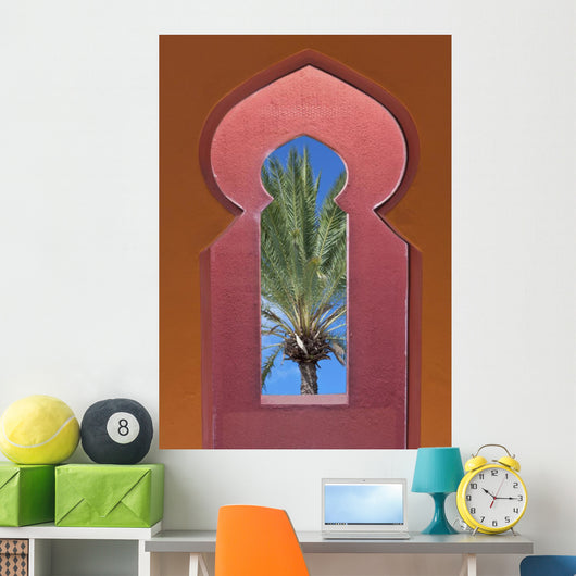 Moroccan Window Date Palm Wall Decal
