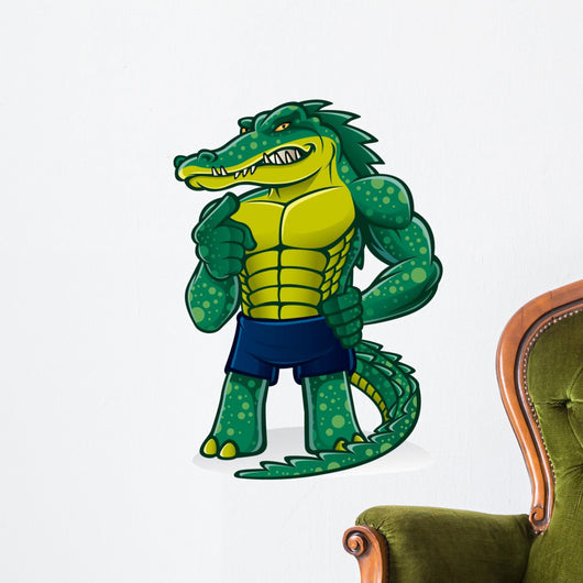 Strong Alligator Wall Decal