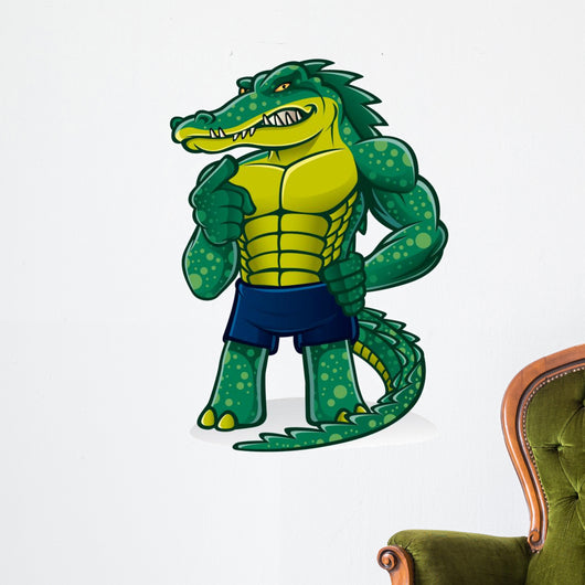 Strong Alligator Wall Decal