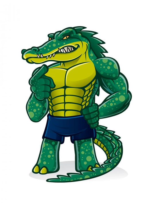 Strong Alligator Wall Decal