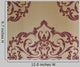 Red Damask Wallpaper Wall Decal