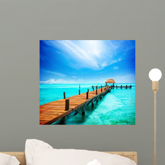 Vacation Tropic Paradise Jetty Wall Decal