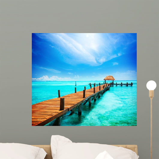 Vacation Tropic Paradise Jetty Wall Decal