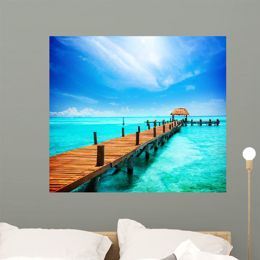 Vacation Tropic Paradise Jetty Wall Decal