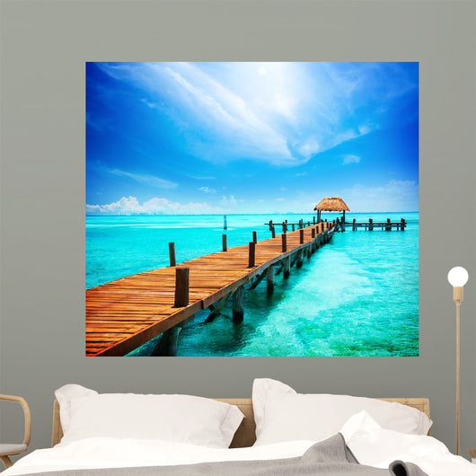 Vacation Tropic Paradise Jetty Wall Decal