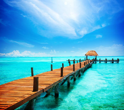 Vacation Tropic Paradise Jetty Wall Decal