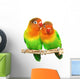 Pair Little Lovebirds Wall Decal