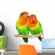 Pair Little Lovebirds Wall Decal