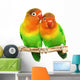 Pair Little Lovebirds Wall Decal